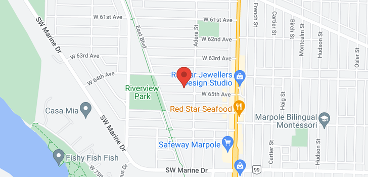 map of 1633 W 65TH AVENUE
